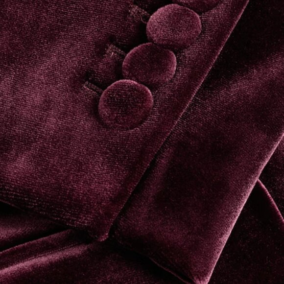 Express Velvet One Button Blazer - Picture 7 of 7
